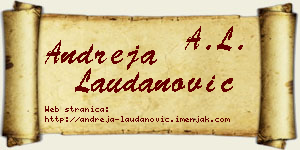 Andreja Laudanović vizit kartica